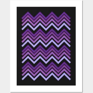 Purple Chevron Posters and Art